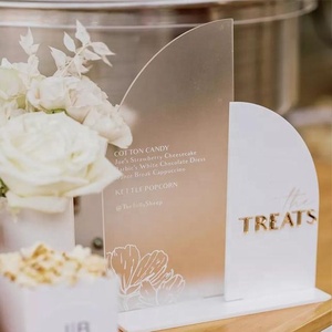 Đôi nửa cong gương trình đơn đám cưới Bảng số kết hợp dấu hiệu tùy chỉnh trang trí đám cưới <span class=keywords><strong>Acrylic</strong></span> Bảng hiển thị đứng - Product Image 3