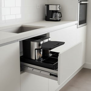 Glissière de tiroir coulissante pour machine à café, 13 pouces, en plastique, design minimaliste - Product Image 2