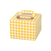 Customizable Recyclable Gold Foil Foldable Food Packaging Folders - Paperboard Designs for Cakes and Snacks