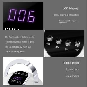 SUNX10 lampu lem kuku cepat kering, mesin lampu lem kuku plastik cepat kering 280W induksi otomatis dengan fungsi membuat kue - Product Image 3