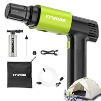 Nettoyeur haute pression pliable en plastique 15 bars, écran LCD intelligent, buse 4 en 1, batterie longue durée 2600 mAh, étanche IPX4, 5 accessoires