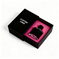 Boîte à parfum portable imperméable avec logo personnalisé de luxe, emballage en papier pour parfum, boîte cadeau avec tiroir