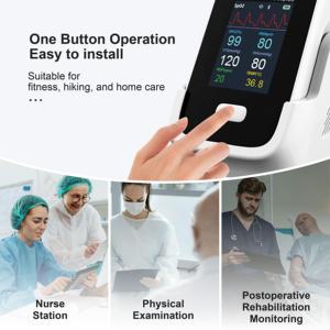 BERRY PM6100 Elektrische slimme automatische draagbare monitor voor vitale functies voor thuiszorg, ziekenhuisgebruik, multiparameter, draagbaar, Bluetooth - Product Image 5