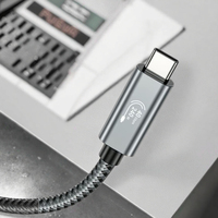 Vente en gros USB4.0 40Gbps 240W PD Câble Type-C tressé en nylon Chargement rapide Câbles de transfert de données et vidéo HD pour Iphone Stock US/EU