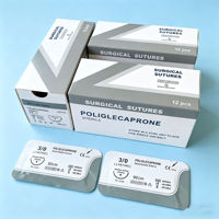Fil de suture résorbable USP PGCL 25 de haute qualité - Fil monofilament vétérinaire pour la réparation des plaies chirurgicales