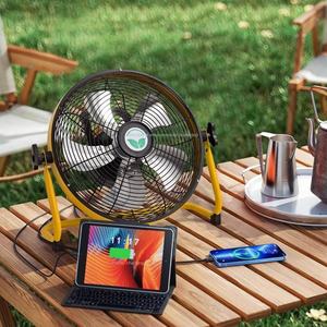 大型風ポータブル屋外フロアファン16インチバッテリー充電プラスチックブラシレスモーターワイヤレス制御家庭用 - Product Image 3