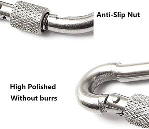 Fabrika yüksek kalite M5-M12 paslanmaz çelik yapış kanca karabina klip vidalı - Product Image 2