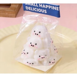 Jouets anti-stress super mignons en forme de cochon de dessin animé bicolore, jouets Mochi TPR Taba Squishy à remontée lente, jouets souples pour enfants - Product Image 5