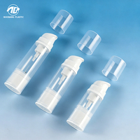 Flacon pompe mousse sans air vide en plastique 50ml 80ml 100ml pour savon liquide, emballage cosmétique et soins personnels