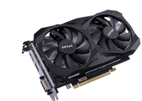 Tarjeta gráfica para juegos Zotac GeForce GTX 1660 6GB GDDR5 con interfaz PCI Express de salida DVI para uso en escritorio utilizada con ventilador