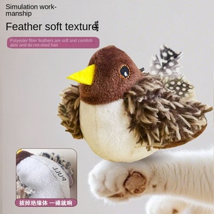 Simulação elétrica pássaro gato brinquedo plástico gatinho auto-hi som aliviar o tédio manufaturados pet fornecimentos - Product Image 3