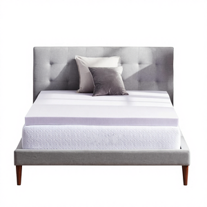 Colchoneta de Espuma Viscoelástica con Infusión de Lavanda Lucid, Ventilada, de 7.5 cm, Cubrecolchón Refrescante, Sensación Suave y Acolchada, Alivia la Presión - Product Image 1