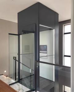 Ascenseur de passager à traction 400kg ascenseur domestique électrique intérieur extérieur Villa ascenseur résidentiel 2-6 <span class=keywords><strong>personnes</strong></span> - Product Image 1