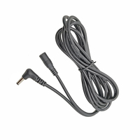 Cable de Extensión de Alimentación con Conector Hembra DC3.5*1.35mm a Conector Macho en Ángulo Recto para Cargador de Laptop y Cámara de Seguridad CCTV