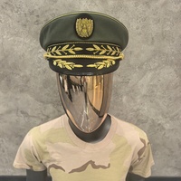 Casquette d'uniforme de capitaine, casquette de costume réglable pour adulte avec emblème, accessoire pour spectacle sur scène