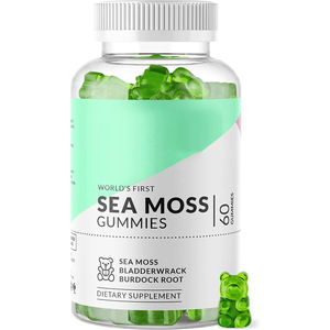 Gummie di muschio di mare a basso contenuto di zucchero Biocaro con Bladderwrack e integratore di radici di Burdock per tiroide, energia, supporto immunitario - Product Image 1