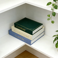 Boîte de rangement magnétique pour table basse avec logo personnalisé, en lin, décorative, pour livres et décoration intérieure