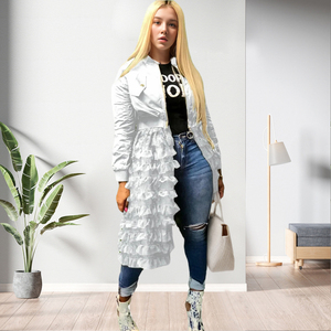 Chaquetas de Mujer con Diseño de Burbujas y Empalmes a la Moda - Product Image 4