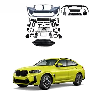 BMW X4 G02フェイスリフトX4Mボディキットフロントグリルリアディフューザーリアリップエキゾーストパイプチップボディキット2022の新製品-これまでのところ