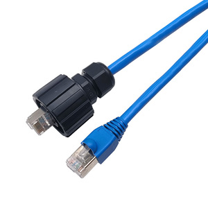Cat6 Shielded Pure Copper Network <b>Cable</b> With Waterproof Connector For Computer Use - Product Image 4