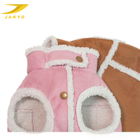 Gilet d'hiver classique personnalisé OEM ODM pour chien, couleur unie, en daim et sherpa, avec doublure polaire chaude, sans manches, vêtement pour animaux de compagnie