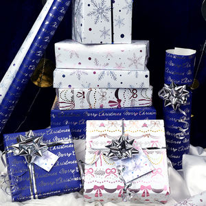 <b>Christmas</b> Gift <b>Wrapping</b> <b>Paper</b> Metallic <b>Paper</b> 43*300 cm <b>Luxury</b> Rolls <b>Paper</b> - Product Image 4