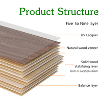 Parquet en chêne blanc européen multicouche Apolloxy RoHS, qualité ABC, confortable, système clic, 12 mm, chevrons, pour ferme