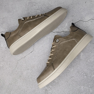 Sneakers plates tendance pour hommes 2026 |   Chaussures en cuir pour hommes, grandes tailles, chaudes, de haute qualité, à enfiler |   Dropshipping - Product Image 2