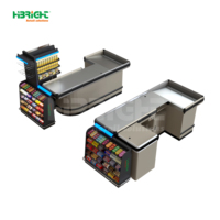 Centro de Soluciones de Venta Minorista Global, Estación POS Highbright Modelo HBE-CC, 2 Compartimentos, Duradera, Ecológica, con Gestión de Cables Integrada