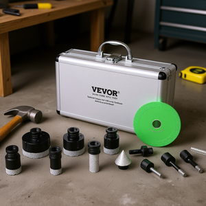 Jeu de forets diamantés Vevor 6-65 mm, multi-usages, pour travaux à sec et à l'eau, pour métaux non ferreux - Product Image 2