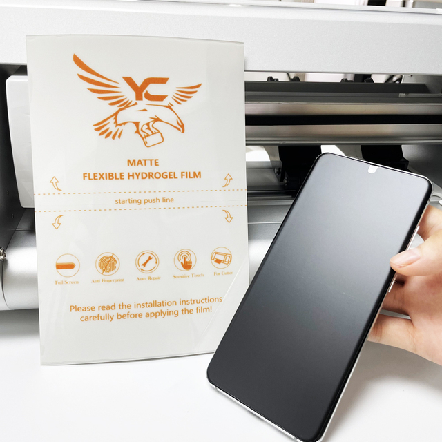High Glue Mobile Phone 4 Layers 120*180 mm Self-healing Matte Hydrogel TPU Film No Warped Anti Glare Screen Protector