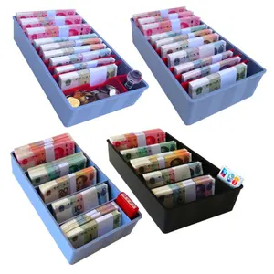T800 Cash box trieur de pièces plateau multi-cellules combinaison verticale réglable coffre-fort argent tiroir-caisse boîte compteur de billets