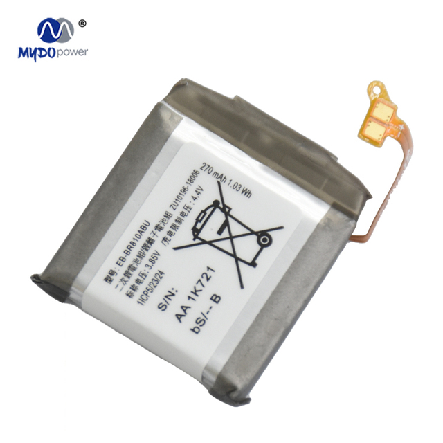 High Quality 3.85v 270mAh EB-BR810ABU Battery for for Gear S4 Mini Watch 42mm Replacement in Stock 12 Months Warranty