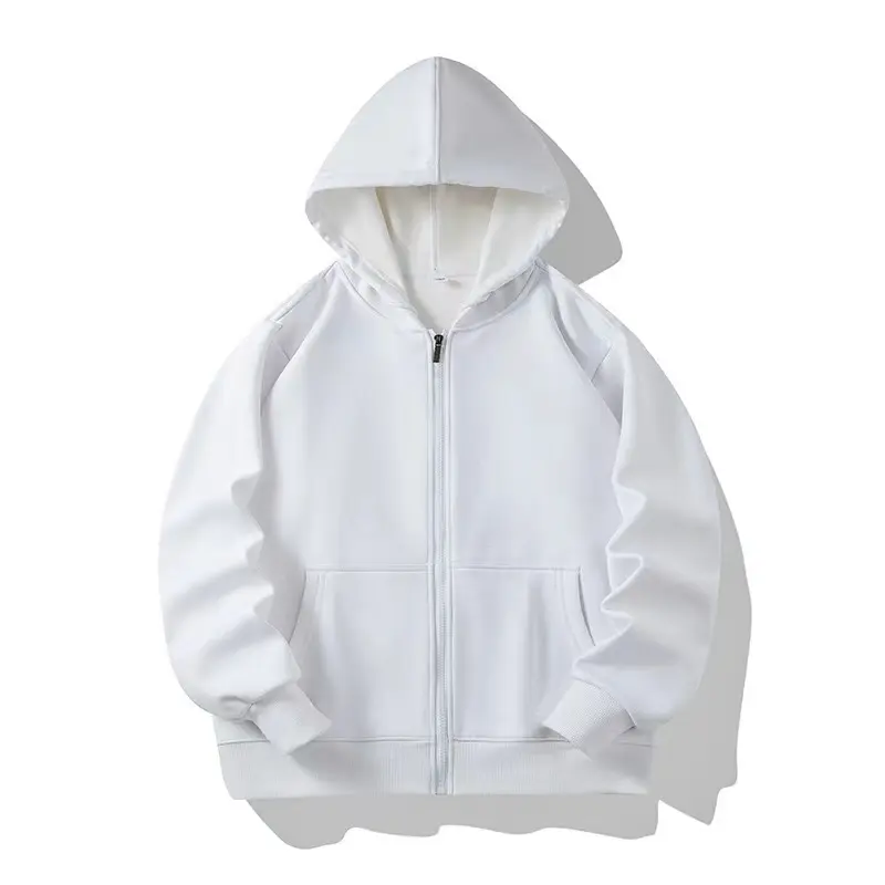 Hoge Kwaliteit Premium Effen Hoodies Met Rits