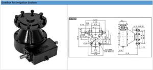 Granja agrícola Invernadero Valle Caja de cambios de riego por aspersión automática para sistema de riego de pivote central - Product Image 5