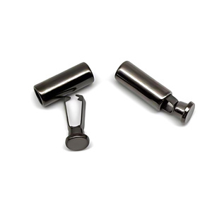 Biểu tượng tùy chỉnh dây kim loại Stopper nickel-miễn phí Kẽm hợp kim dây kết thúc 16mm * 6mm nút cho quần áo phụ kiện - Product Image 6