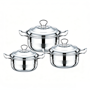 Juego <span class=keywords><strong>de</strong></span> Ollas FLEY <span class=keywords><strong>de</strong></span> 6 Piezas, Pulido, Multitamaño, Duradero, para Hogar, Jardín y Camping, con Distribución Uniforme del Calor, para Venta al Por Mayor - Product Image 4