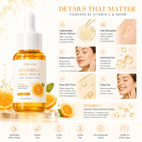 Sérum pour la peau à la vitamine C OEM/ODM, solution éclaircissante, affinant les pores, anti-âge, pour la beauté, la santé des cheveux, de la peau et des ongles