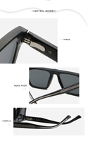 98120 Lunettes de soleil de marque de mode de haute qualité en stock avec logo UV400 Nouveau design OEM&ODM
