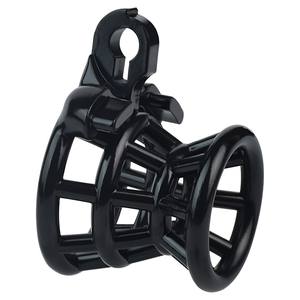 FRRK Nouveauté Cage de chasteté masculine en résine ABS, bondage pénien pour hommes, harnais en cuir pour <span class=keywords><strong>jeux</strong></span> SM <span class=keywords><strong>sexy</strong></span>, cage à pénis - Product Image 4