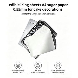 Feuilles de sucre comestibles imprimables pour décoration de desserts, fondants et glaçages, personnalisables avec photos, pour gâteaux et biscuits, Global Color - Product Image 2