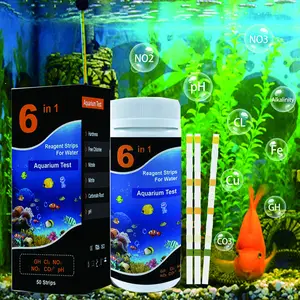 6 in 1 Aquarium Wasser Testkit für Süßwasser Salzwasser Teich Wasser Fischt anks