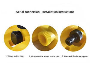 Économiseur d'eau 3 Bras 360° °   Arroseur rotatif en plastique pour pelouse, pulvérisateur à rotor pour jardin potager et entretien des pelouses - Product Image 4