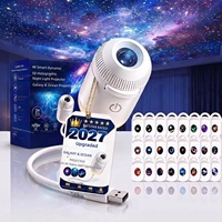 Lampe de Projection LED Simple pour Enfants, Ciel Étoilé, Créative, Alimentée par USB, Lumière Blanche Chaude, Design Planètes, Veilleuse pour Chambre et Escalier