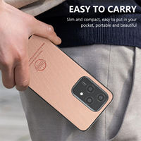 Étui de téléphone en cuir à texture sergé pour Huawei Honor 200 Lite Nova 13 Ultra P70 Mate 70 Pro, cadre en TPU, coque antichoc en PC