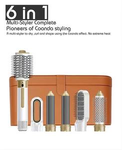 Sèche-cheveux ionique 4-en-1 HS09 avec brosse interchangeable et diffuseur de peigne à air chaud pour la maison, l'hôtel, le camping-car – Ensemble brosse soufflante tout-en-un - Product Image 5