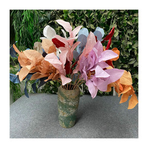 Planta artificial de hojas de pomelo Queyiyi, 9 hojas grandes, 1 metro de altura, adorno decorativo para exhibir en paredes de jardín. - Product Image 4