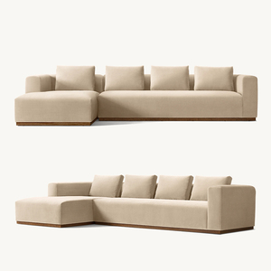 ชุดโซฟาห้องนั่งเล่นคุณภาพดีทันสมัยขายดี พร้อมโครงไม้จริงรูปตัวแอล - Product Image 3