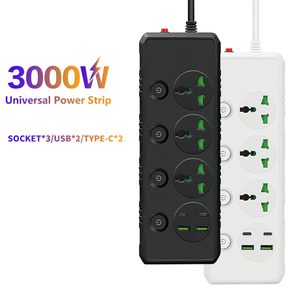 Phổ điện mở rộng dây với USB C Power Strip với 3 ổ cắm điện và 2 USB khe cắm Loại C nhanh chóng sạc - Product Image 2
