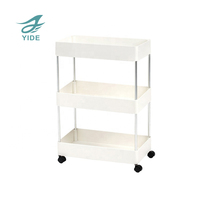 YIDE Vente en gros Chariot à roulettes utilitaire à 3 niveaux Chariot de rangement Supports de rangement Étagère de rangement pour la cuisine Étagère de rangement pour la cuisine